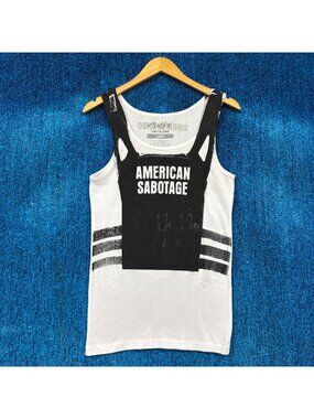 Asap Rocky American Sabotage Rap White Tank Size Large
